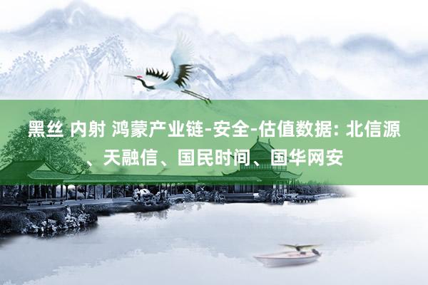 黑丝 内射 鸿蒙产业链-安全-估值数据: 北信源、天融信、国民时间、国华网安